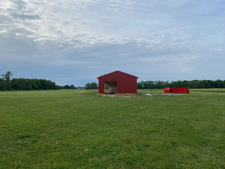 Hangar renovation at Bucks Airport